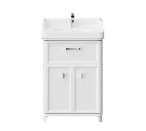 Тумба напольная Kerama Marazzi Pompei 60 см с ящиком и дверцами белый глянцевый PO.M.60.1\WHT