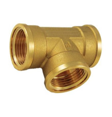 Тройник резьбовой латунный Smart Install В/В/В 1x1/2x1 52582S