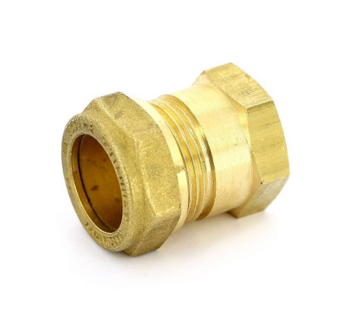 Муфта обжимная Tiemme 1100 22 мм х 1/2 ВР латунная 1000052