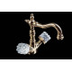 Смеситель для раковины Boheme Crystal высокий золото 292-CRST