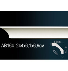 Карниз потолочный Perfect AB164 полиуретановый 45x45x2000 мм AB164