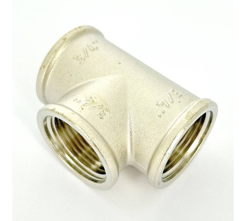 Тройник латунный никелированный LD Pride 3/4 ВР-ВР-ВР LD.67.514.20