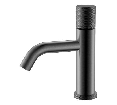 Смеситель для раковины Boheme Stick Touch длина излива 13.5 см без донного клапана gun metal 121-GM.2