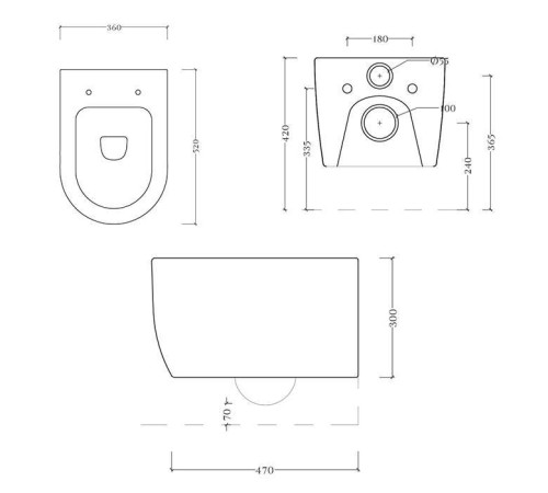 Унитаз подвесной Artceram A16 Rimless Saniglaze 36х52 см белый ASV006 01 00