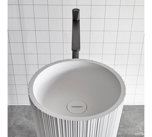 Раковина напольная Antonio Lupi Plisse 47х85 см Flumood белая PLISSE