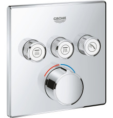 Смеситель для душа GROHE Grohtherm SmartControl внешняя часть на 3 выхода хром 29149000