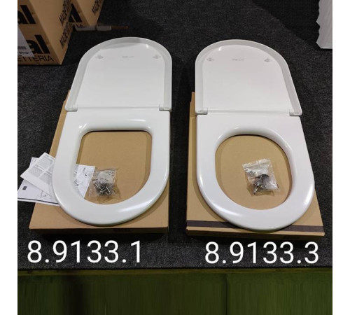 Сиденье с крышкой Laufen Kartell для унитаза микролифт белый глянцевый 8.9133.3.000.000.1