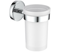 Стакан с держателем Aquanet Европа хром AQ4104CR