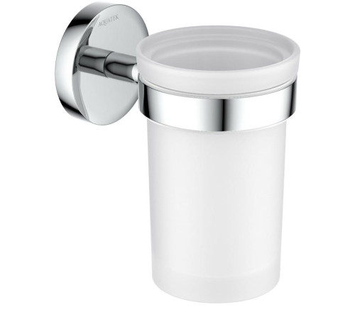 Стакан с держателем Aquanet Европа хром AQ4104CR