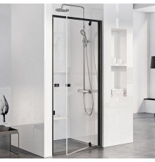 Душевая дверь одноэлементная Ravak Pivot PDOP1-90 черный транспарент 03G70300Z1
