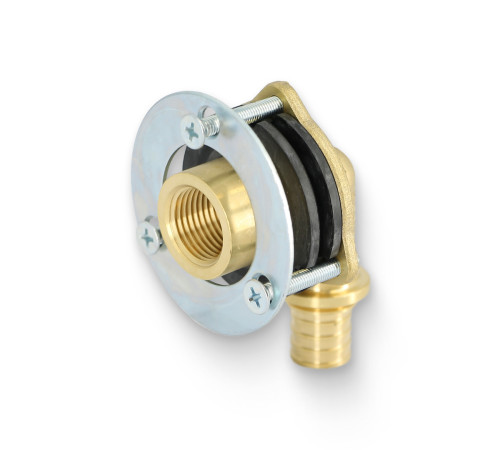 Водорозетка аксиальная Uponor MX В 28x1/2x20 для гипсокартонных плит латунь 1093751
