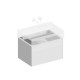 Тумба подвесная Kerama Marazzi Logica 67x46x40.3 см 2 ящика белоснежный LOG.70.2\WHT