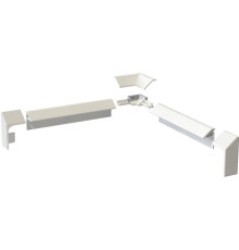 Комплект декоративных бордюров для ванн и поддонов Top Dekor 195 см белый глянцевый DEKOR-0000001