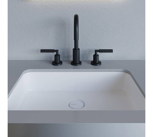 Раковина врезная снизу Salini Marea 55х38х12.6 см S-Stone белый матовый 1802209M