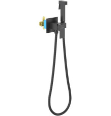 Комплект для гигиенического душа встроенный Aquatek Либра матовый черный AQ1022MB