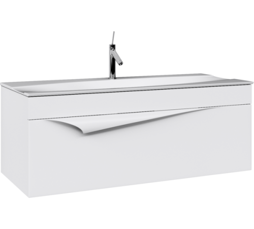 Тумба под умывальник подвесная Clarberg Papyrus 1200х520х460 мм белый PAP0112