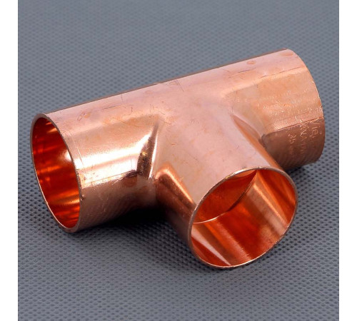 Тройник медный Viega под пайку 35 мм 104184