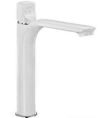 Смеситель для раковины Bravat MYRA 230 без донного клапана белый хром 104108984EX