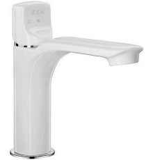 Смеситель для раковины Bravat MYRA 130 без донного клапана белый хром 104108986EX