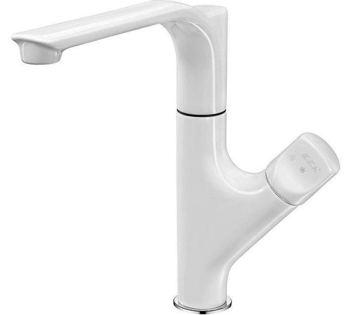 Смеситель для кухни Bravat MYRA белый хром 104118063EX