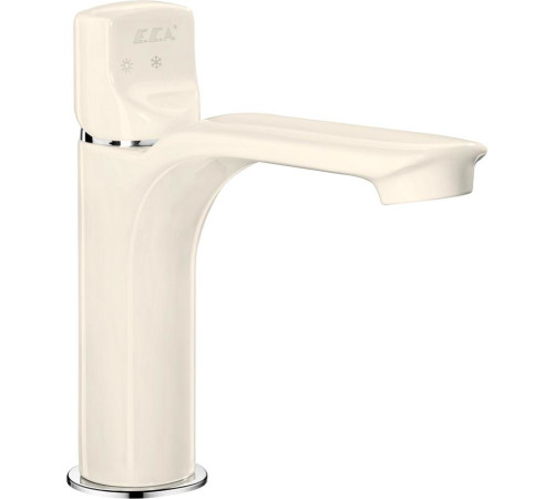 Смеситель для раковины Bravat MYRA 130 без донного клапана бежевый хром 104408986EX