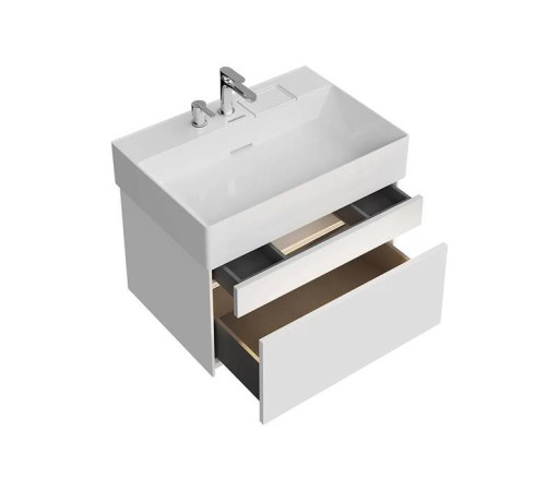 Тумба подвесная Kerama Marazzi Logica 67x46x40.3 см 2 ящика белоснежный LOG.70.2\WHT