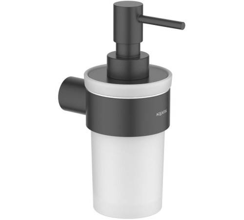 Дозатор для жидкого мыла Aquatek Лира матовый черный AQ4405MB
