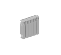 Радиатор биметаллический RIFAR MONOLIT VENTIL 350 7 секций нижнее подключение MN-350-07-VR RAL 9016
