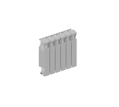 Радиатор биметаллический RIFAR MONOLIT VENTIL 350 7 секций нижнее подключение MN-350-07-VR RAL 9016