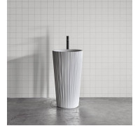 Раковина напольная Antonio Lupi Plisse 47х85 см Flumood белая PLISSE