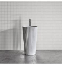 Раковина напольная Antonio Lupi Plisse 47х85 см Flumood белая PLISSE