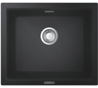 Мойка кухонная композитная GROHE K700 под столешницу 533x457 мм черный гранит 31654AP0