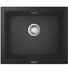 Мойка кухонная композитная GROHE K700 под столешницу 533x457 мм черный гранит 31654AP0
