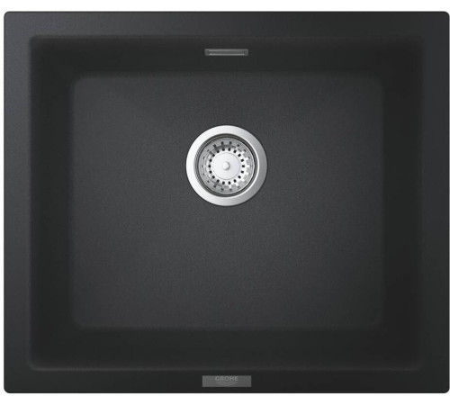 Мойка кухонная композитная GROHE K700 под столешницу 533x457 мм черный гранит 31654AP0