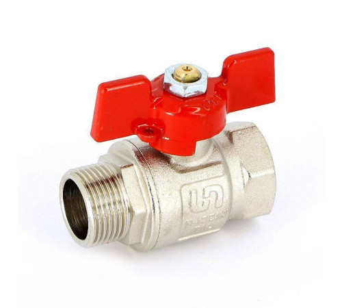 Кран шаровой Uni-Fitt 3/4 НВ полнопроходной бабочка 111T3000