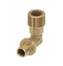 Уголок соединительный с ниппелем TECE TECEspring AX 20 x 3/4 латунь 767501S