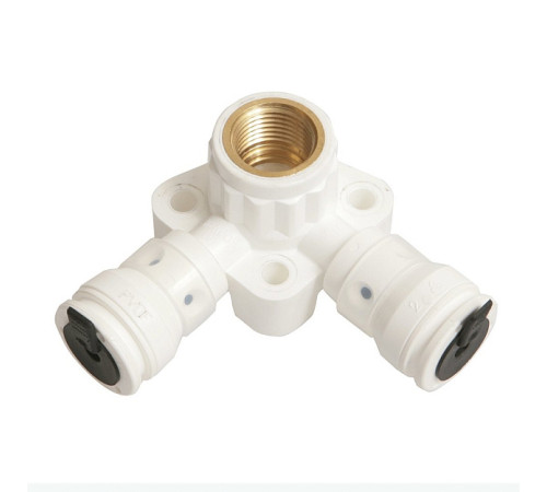 Водорозетка пресс угловая Henco Vision 16x1/2 ВР 40 мм с заглушкой 3SK-160416BP