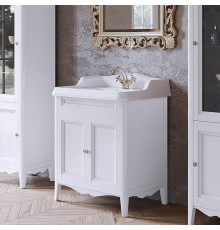 Комплект мебели для ванной Tiffany World Veronica Nuovo 73 см напольный белый VER2073-B/AR834bi