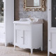 Комплект мебели для ванной Tiffany World Veronica Nuovo 73 см напольный белый VER2073-B/AR834bi