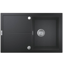 Мойка кухонная композитная GROHE K400 с крылом 780x500 мм черный гранит 31639AP0