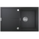 Мойка кухонная композитная GROHE K400 с крылом 780x500 мм черный гранит 31639AP0