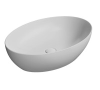 Раковина накладная GSI Pura 60х42 см белый 884211