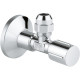Вентиль угловой GROHE 1/2 x 3/8 для подключения смесителей хром 22039000