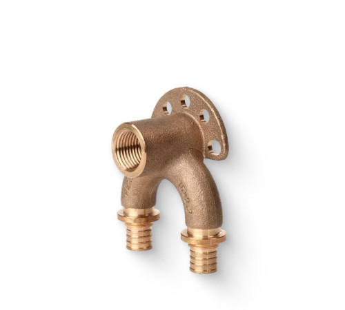 Угольник настенный проточный Rehau RAUTITAN RX+ 16/16-Rp 1/2 короткий 14564181001