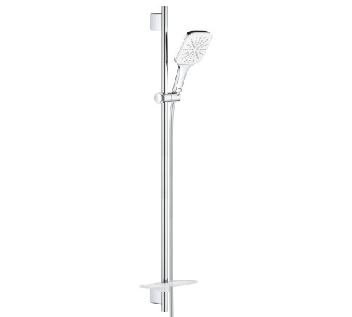 Душевой гарнитур GROHE Rainshower SmartActive 130 III штанга 900 мм белая луна 26586LS0
