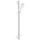 Душевой гарнитур GROHE Rainshower SmartActive 130 III штанга 900 мм белая луна 26586LS0