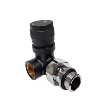 Вентиль на подачу вертикальный SR Rubinetterie Tondera 1/2 ручной левый черный матовый 0617-1500VC0S