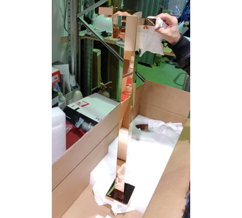 Смеситель напольный Bongio Line излив 212 мм розовое золото 67534OA0DPREU