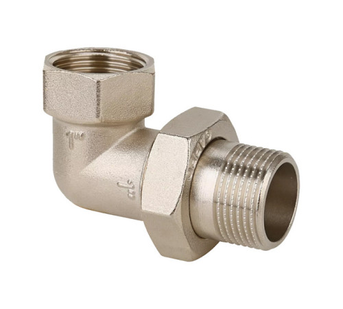 Разъемное соединение Gappo G2224 латунное угловое никелированное ВР/НР 3/4 G2224