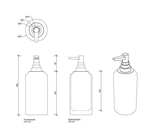 Дозатор для мыла Decor Walther Crack SSP настольный стекло хром 0932800